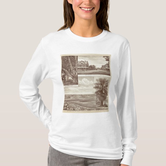 T-shirts Intervalo pioneiro do Co da terra, Porterville (Frente)