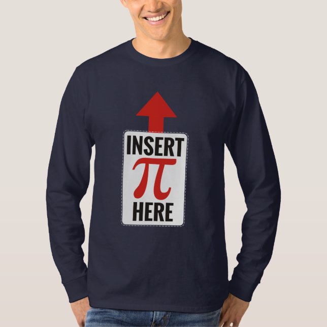 T-shirts Introduza o Pi aqui (Frente)