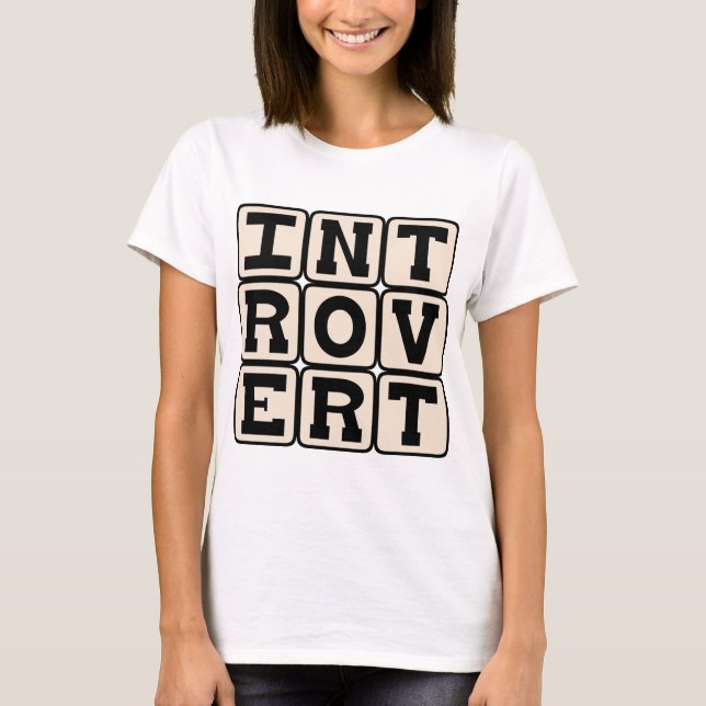 T-shirts Introvertido, Traço de Personalidade (Frente)