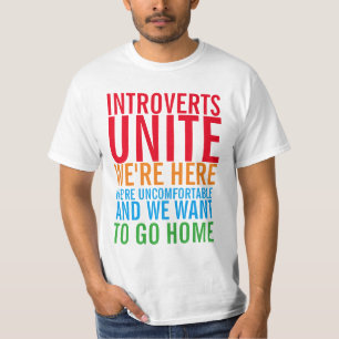 T-shirts INTROVERTS UNITE T Shirt