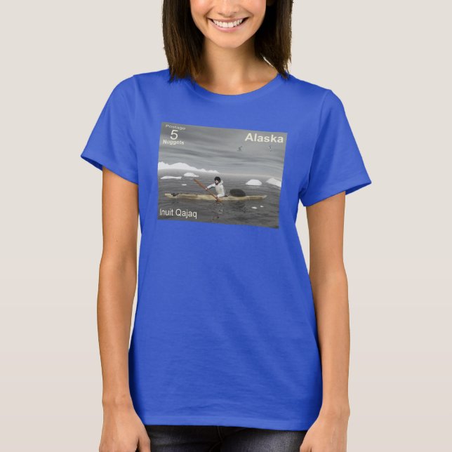 T-shirts Inuit Kayak (Frente)