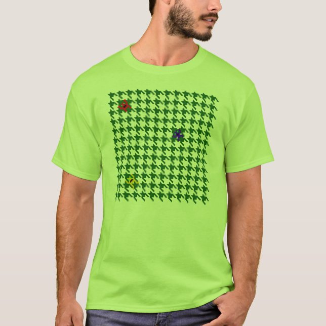T-shirts Invasores de Houndstooth (Frente)