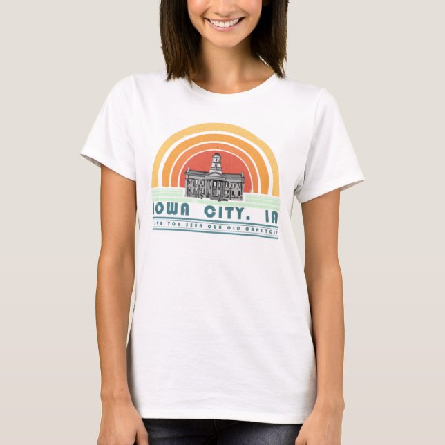 T-shirts Iowa City - Você Viu Nosso Antigo Boné (Txt Grn) (Frente)