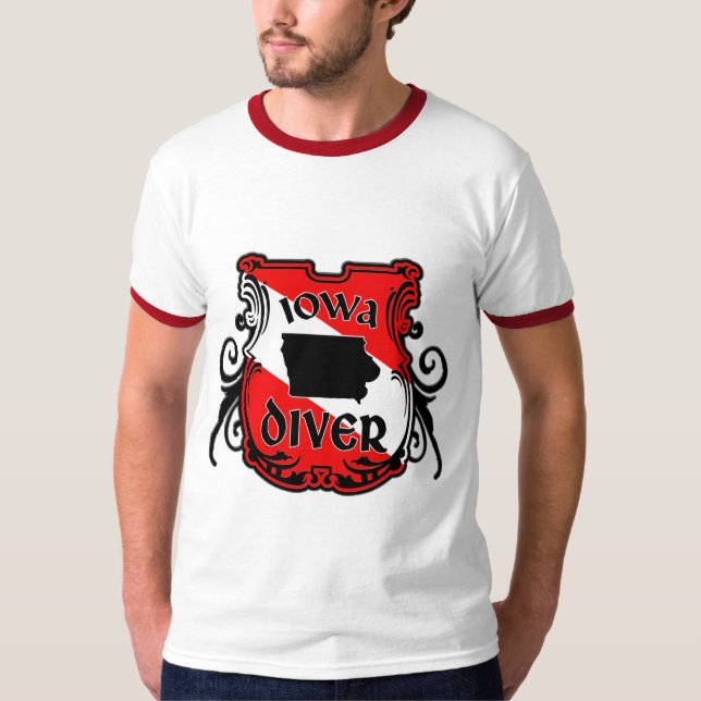 T-shirts Iowa Diver (Frente)