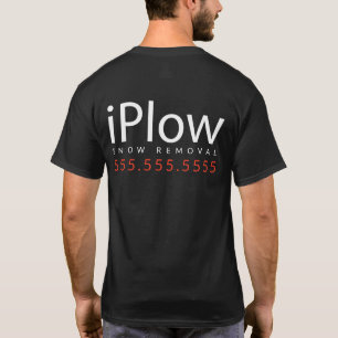 T-shirts iPlow. Eu aro a neve. Promocional Merch da remoç