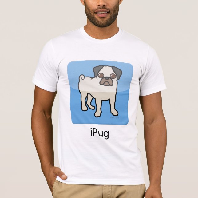 T-shirts iPug - jovem corça (Frente)