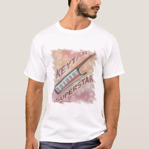 T-shirts Ir Vibes do Keytar Superstar Retro Music Divertime