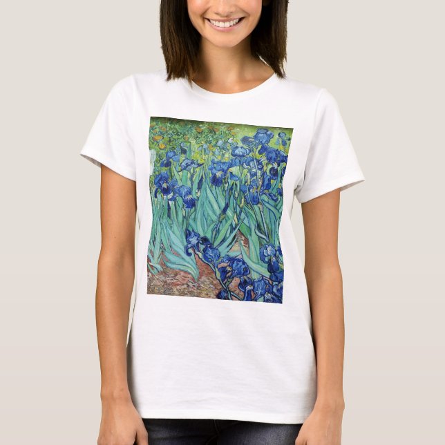 T-shirts Íris de Vincent van Gogh (Frente)