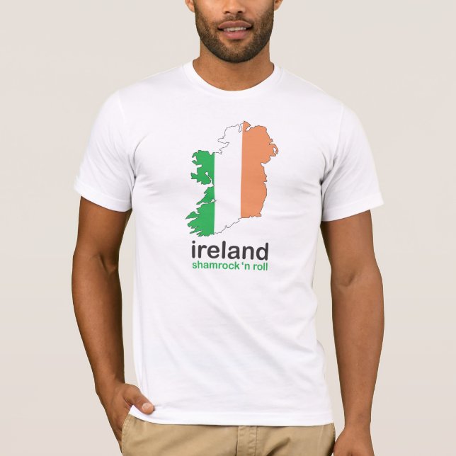 T-shirts irlanda shamrock n roll tee (Frente)