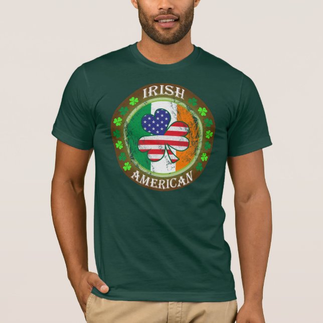 T-shirts Irlandês Americano (Frente)