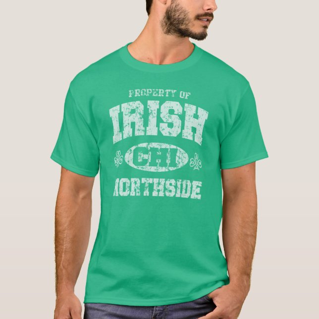 T-shirts Irlandês de Chicago Northside (Frente)