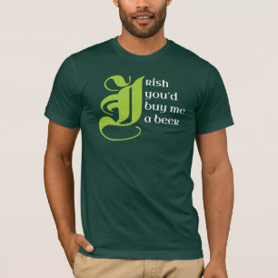 T-shirts Irlandês do dia de St Patrick você comprar-me-ia