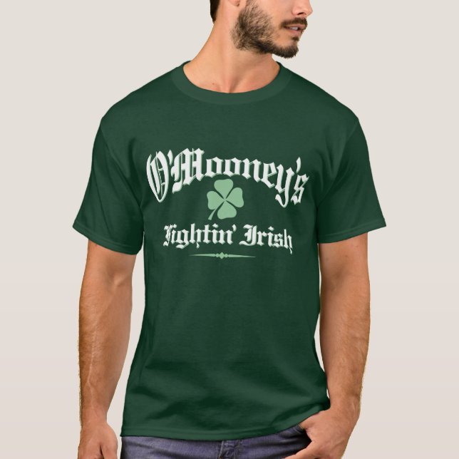 T-shirts Irlandês do fightin de O'Mooney (Frente)
