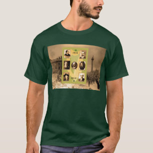 T-shirts Irlandês Heroes: Imagem para o Verde-Camisa Escur