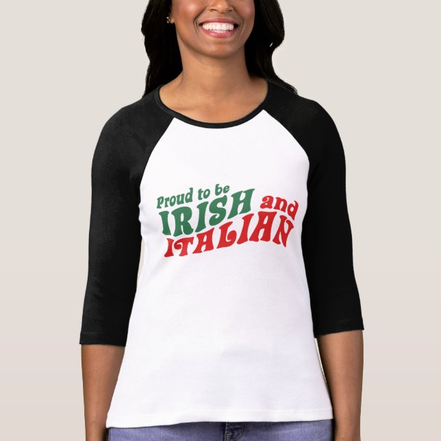 T-shirts Irlandês italiano (Frente)