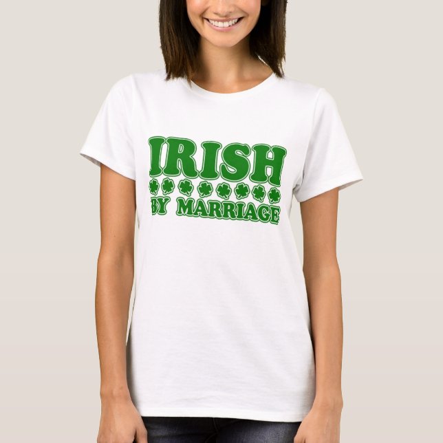 T-shirts Irlandês por Casamento (Frente)