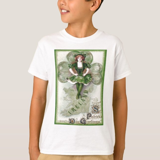 T-shirts Irlandesa Shamrock Riverdance (Frente)