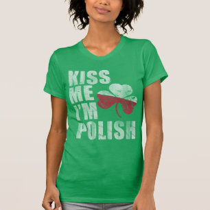 T-shirts Irlandeses bonitos beijam-me que eu sou Dia de Sã