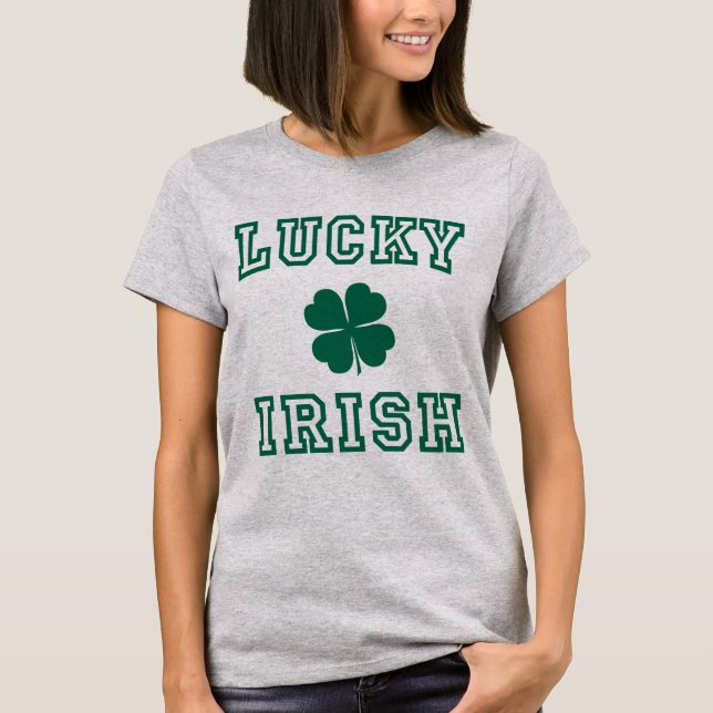 T-shirts Irlandeses Sortudos (Frente)