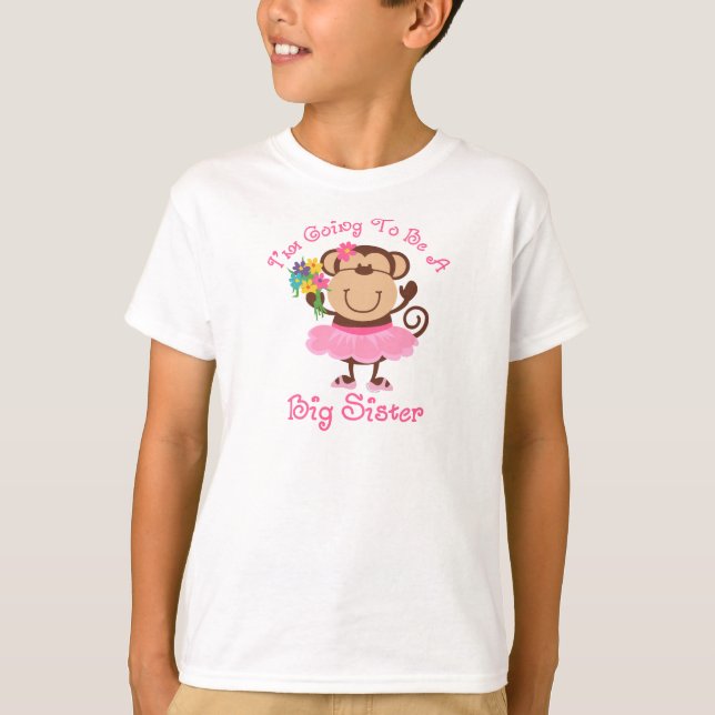 T-shirts Irmã Grande do Futuro Macaco (Frente)