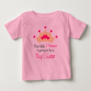 T-shirts Irmã mais velha a ser princesa Personalized T