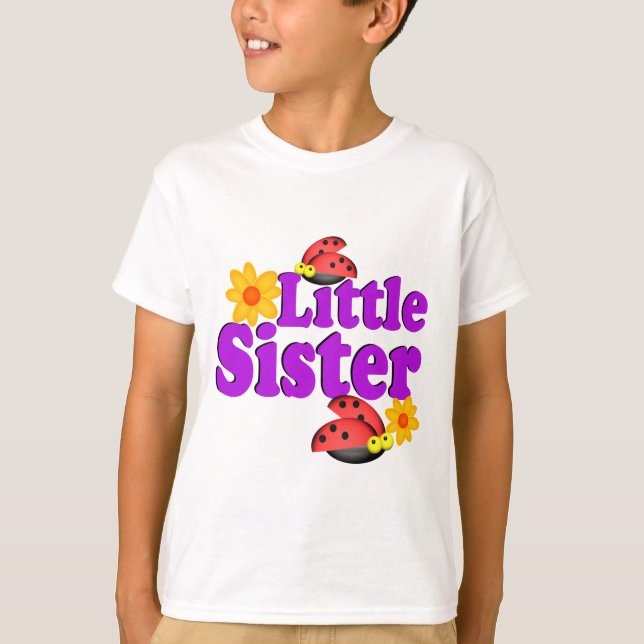 T-shirts Irmã Menina Ladybug (Frente)