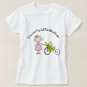 T-shirts irmão pequeno do bebê da irmã mais velha