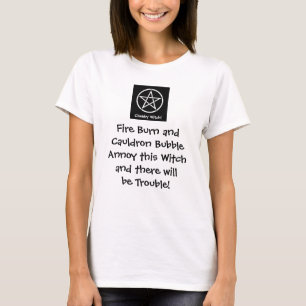 T-shirts Irrite esta bruxa e haverá um problema! Wiccan T