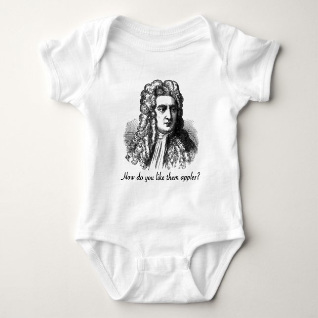 T-shirts Isaac Newton - como o faça gostam d maçãs (Frente)