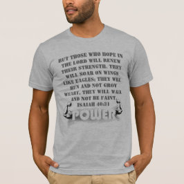 T-shirts Isaiah 40:31 Reze por Deus Espiritual Religião Fé