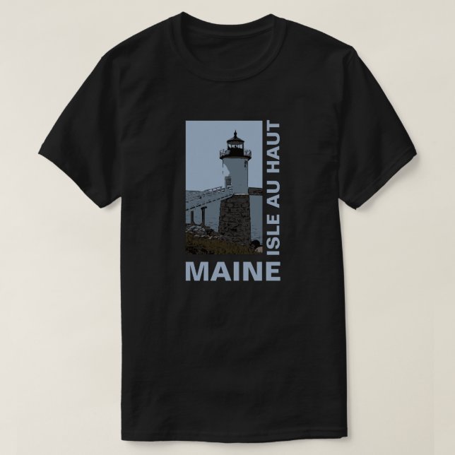 T-SHIRTS ISLE AU HAUT LIGHT (Frente do Design)
