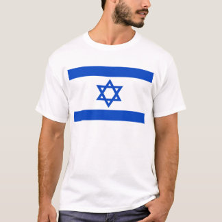 T-shirts Israel bandeira azul Estrela de David