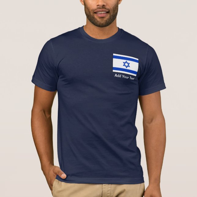 T-shirts Israel - bandeira israelita (Frente)