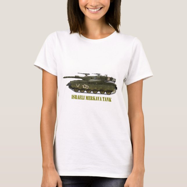 T-SHIRTS ISRAELI MERKAVA TANK (Frente)