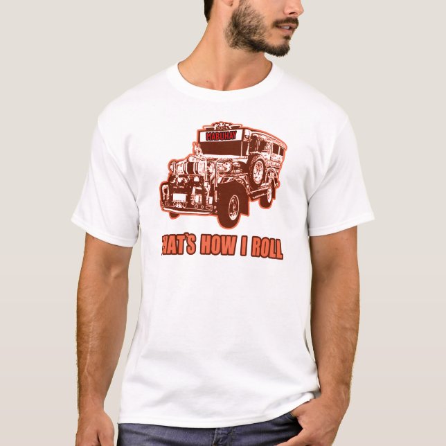 T-shirts Isso é como eu rolo Jeepney (Frente)