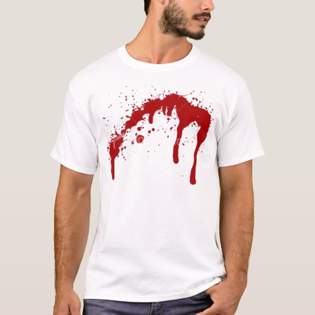 T-shirts ist2_407872-blood-splatter, ASAMS (Frente)