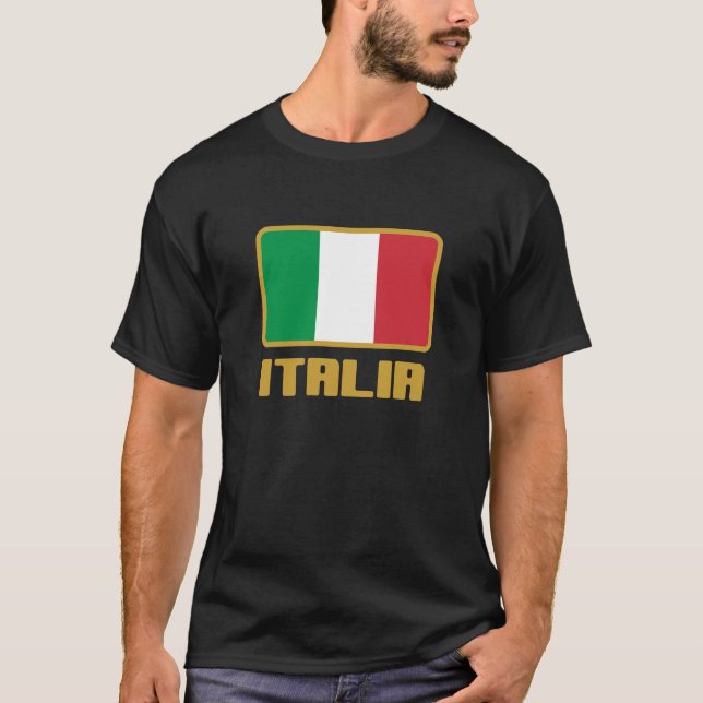 T-shirts Italia Flag (Frente)