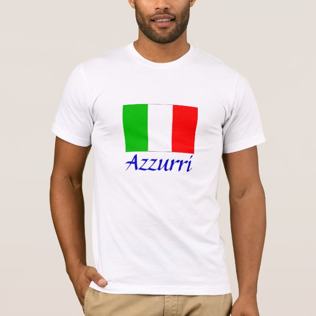 T-shirts Itália Flag "Azzurri" (Frente)