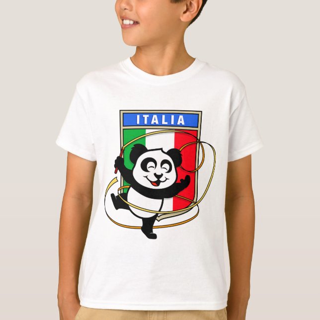 T-shirts Itália ginástica Rítmica Panda (Frente)