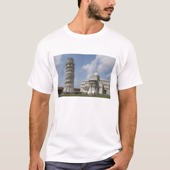 T-shirts Itália, Pisa. Torre de Pisa e (Frente)