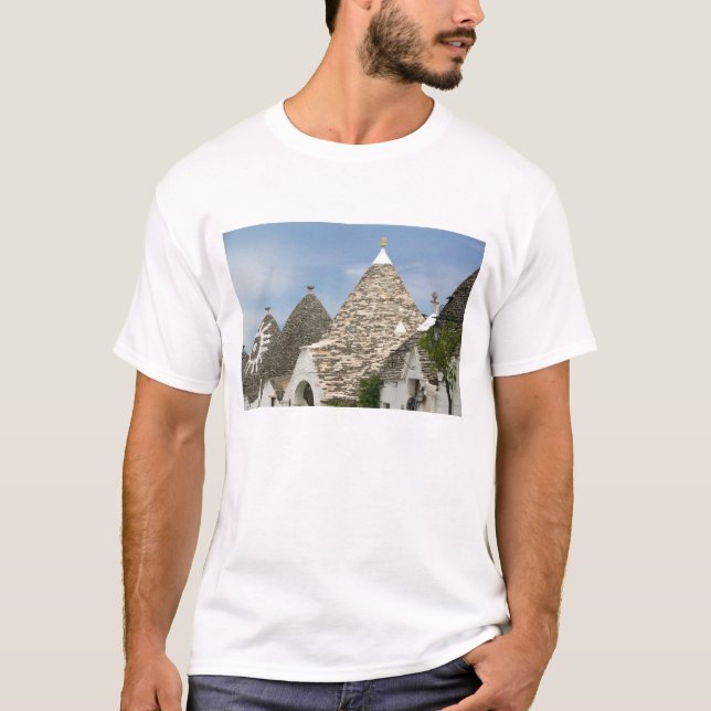 T-shirts Itália, Puglia, Alberobello, Terra dei Trulli, (Frente)