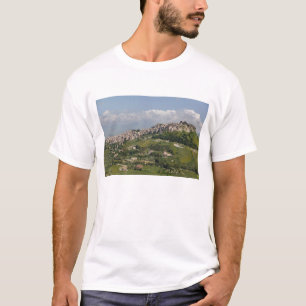 T-shirts Itália, Sicília, Enna, Calascibetta, Vista da Ma