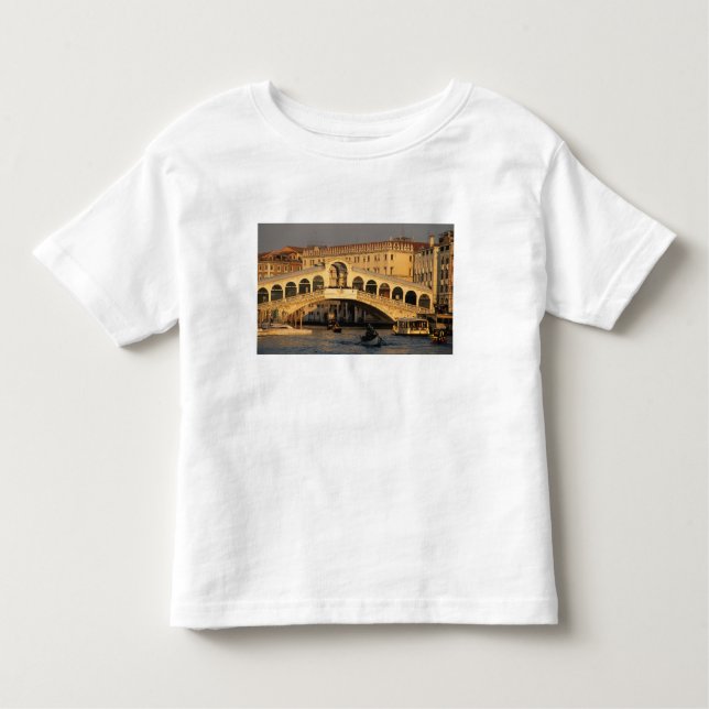 T-shirts Itália, Veneto, Veneza, Canal Grande e Rialto (Frente)