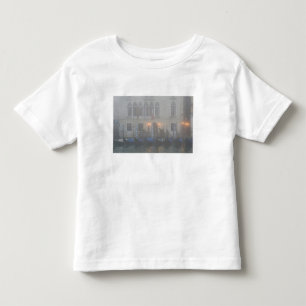 T-shirts Itália, Veneza. Uma fileira de gôndolas vistas atr