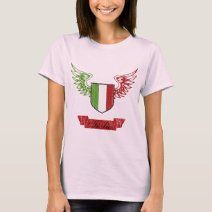 T-shirts Italia voou a bandeira do vintage