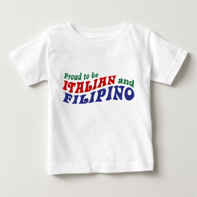 T-shirts Italiano e filipino (Frente)