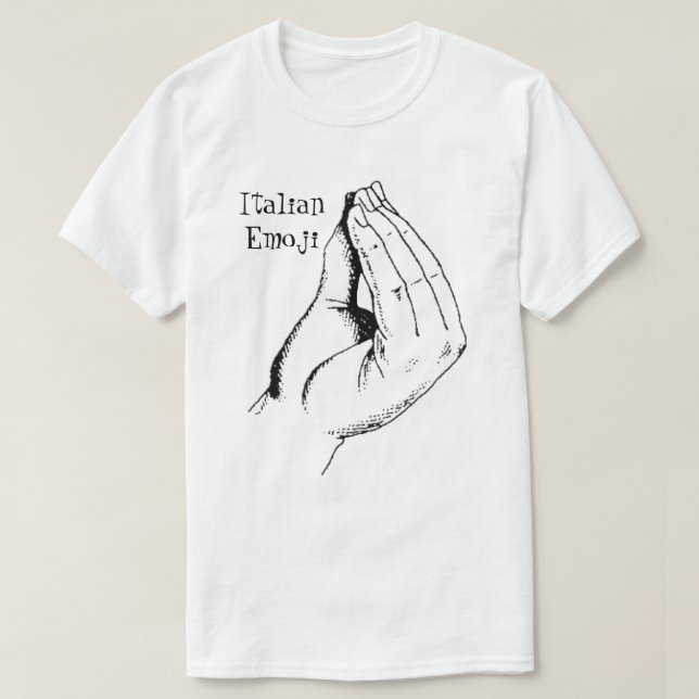 T-shirts Italiano Emoji (Frente do Design)