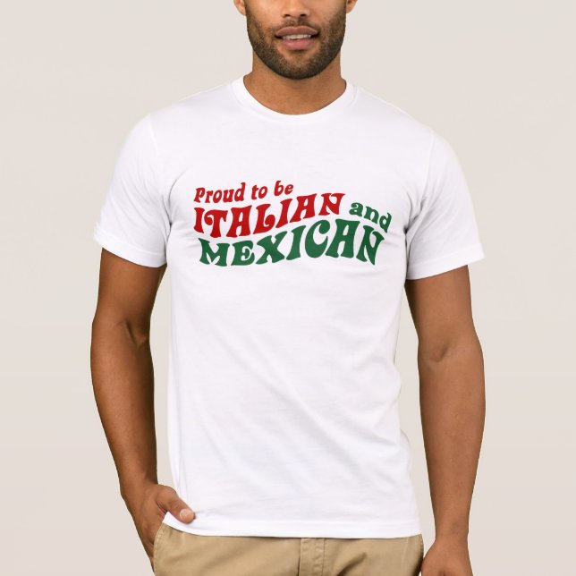 T-shirts Italiano mexicano (Frente)
