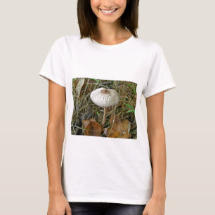 T-shirts Itens de Coordenação do Cogumelo de Parasol Branco