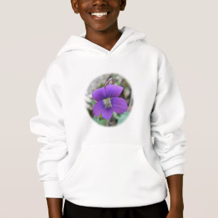 T-shirts Itens de Coordenada de Flor Selvagem Violeta